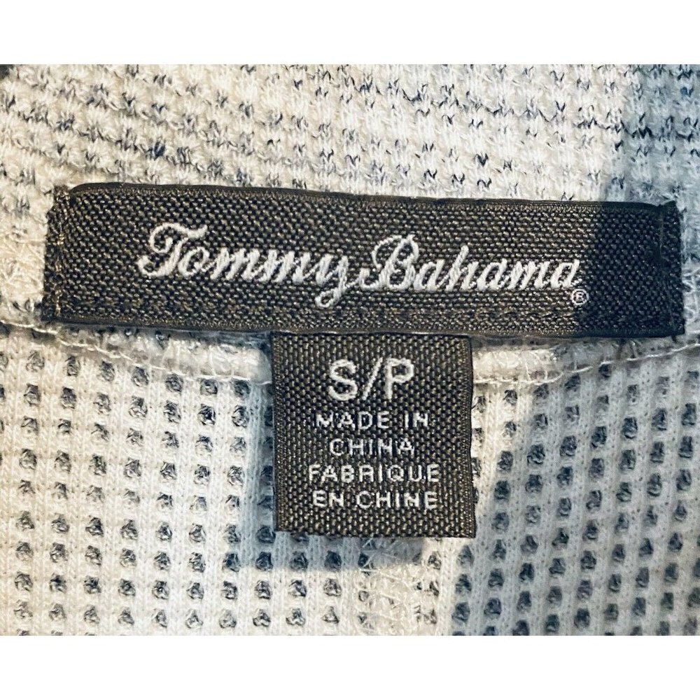 Tommy Bahama Dress Womens Small Salt Meadow Waffle Half Zip Heather Gray Boho - Picture 4 of 5